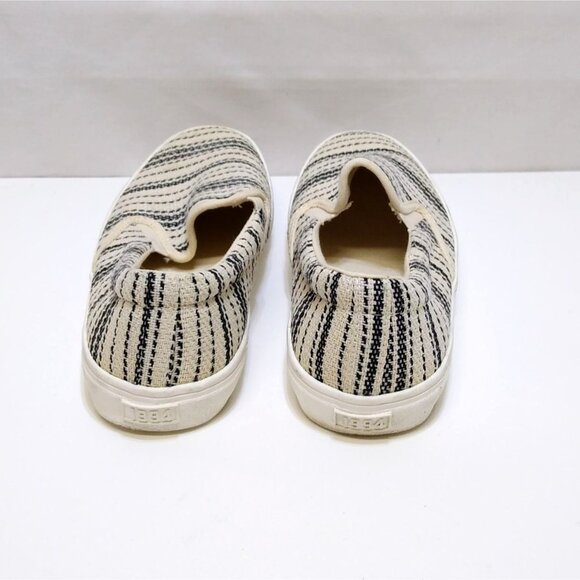 Old Navy Slip-On Sneakers Size 9 V/305979 Black & White Striped Canvas Material - Picture 3 of 6